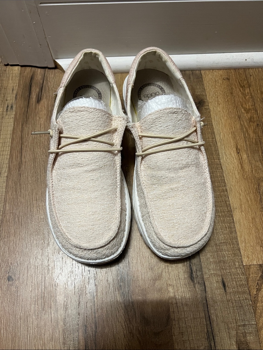 Hey Dude Women’s Mules in Pale Pink Cream Blend